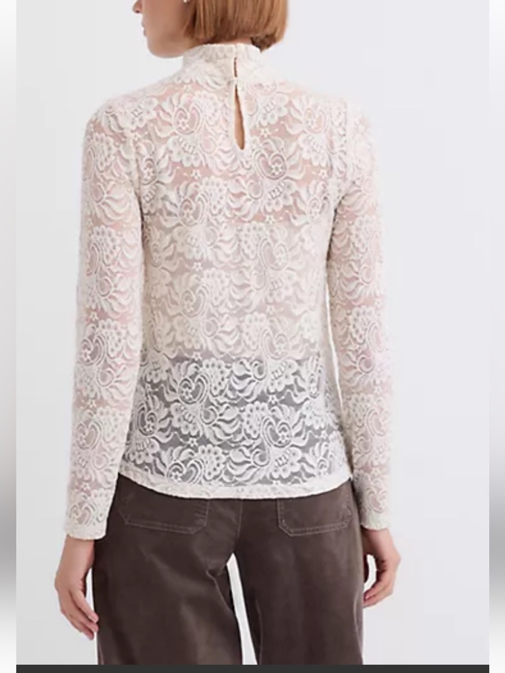 LOFT Lace Long Sleeve
Turtleneck Top